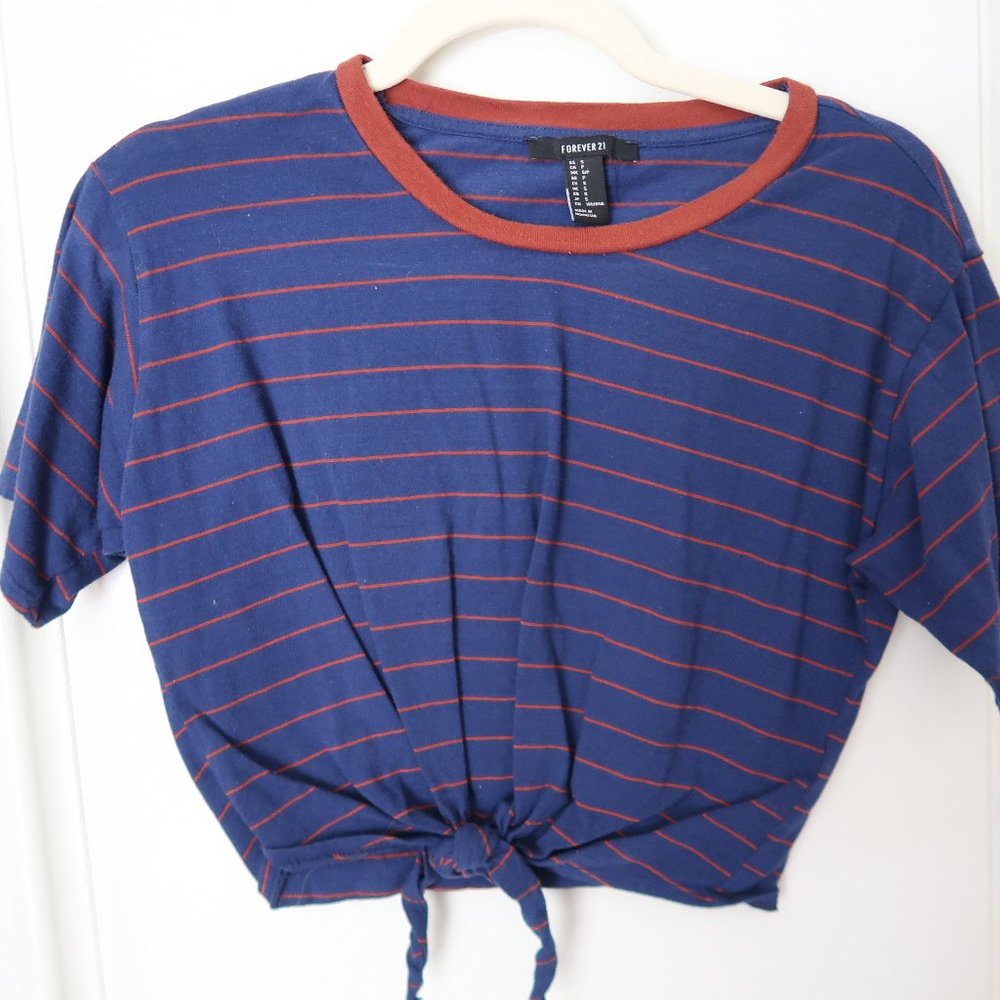 striped crop top